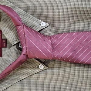 Oscar de la Renta Striped Silk Blend Tie